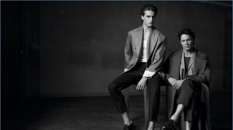 Parker and Andre van Noord star in an editorial for Sport & Style.