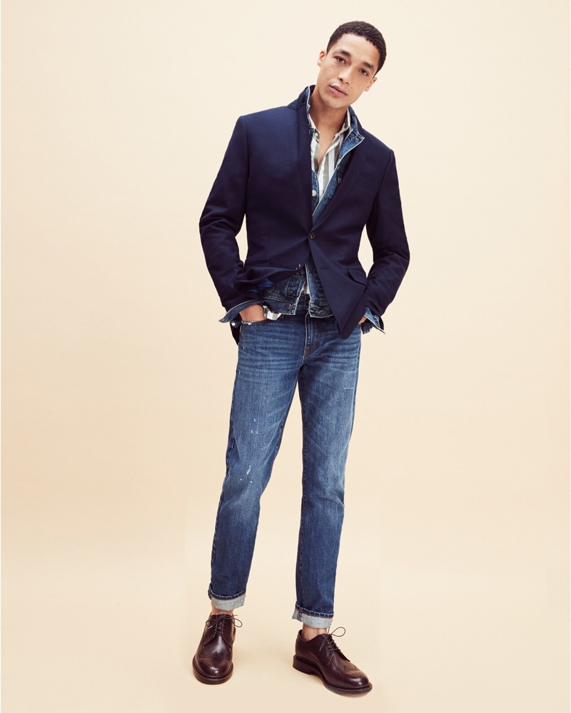 JCrew Denim Jacket Ludlow Blazer Jeans