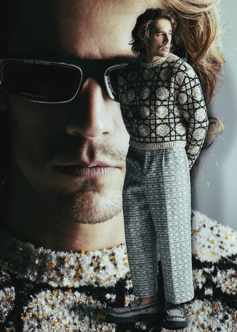 Featured in Numéro Netherlands, Martiño Rivas wears Dior.