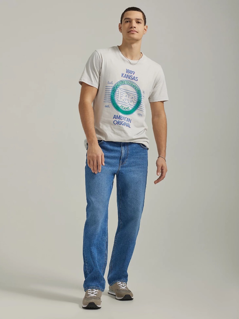 Types of Jeans Men Loose Fit Lee Asher Azure