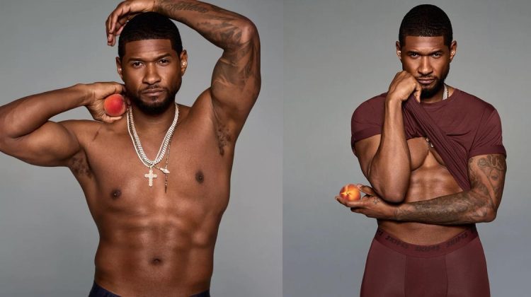 Usher SKIMS Advertisement Underwear 2024